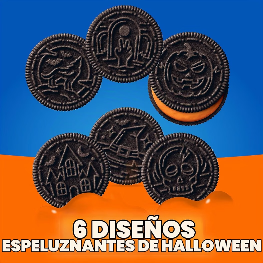 HALLOWEEN: Oreo Boo Orange Creme Tamaño Grande 530g