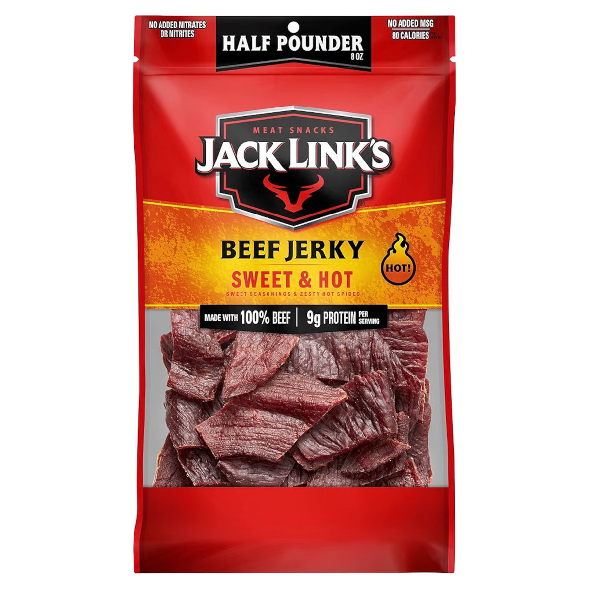 Jack Link’s Beef Jerky Sweet & Hot 9g Proteína Tamaño Grande 227g