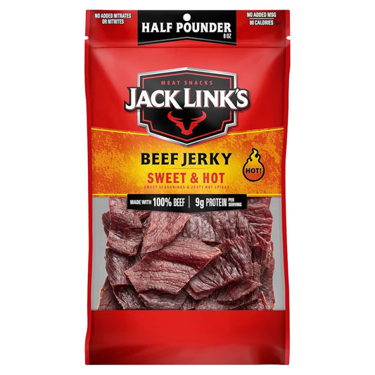Jack Link’s Beef Jerky Sweet & Hot 9g Proteína Tamaño Grande 227g