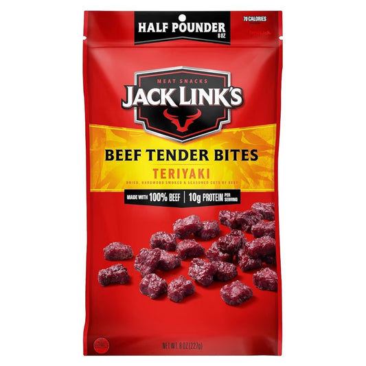 Jack Link’s Beef Tender Bites Teriyaki 11g Proteína Tamaño Grande 227g