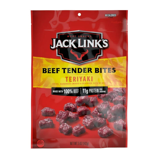 Jack Link’s Beef Tender Bites Teriyaki 11g Proteína Tamaño Grande 142g