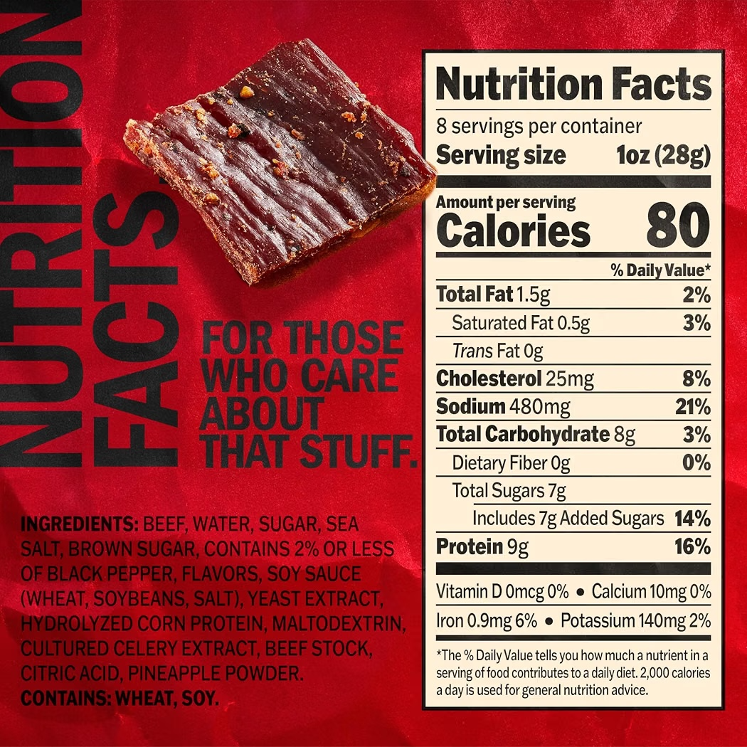 Jack Link’s Beef Jerky Peppered 9g Proteína Tamaño Grande 227g