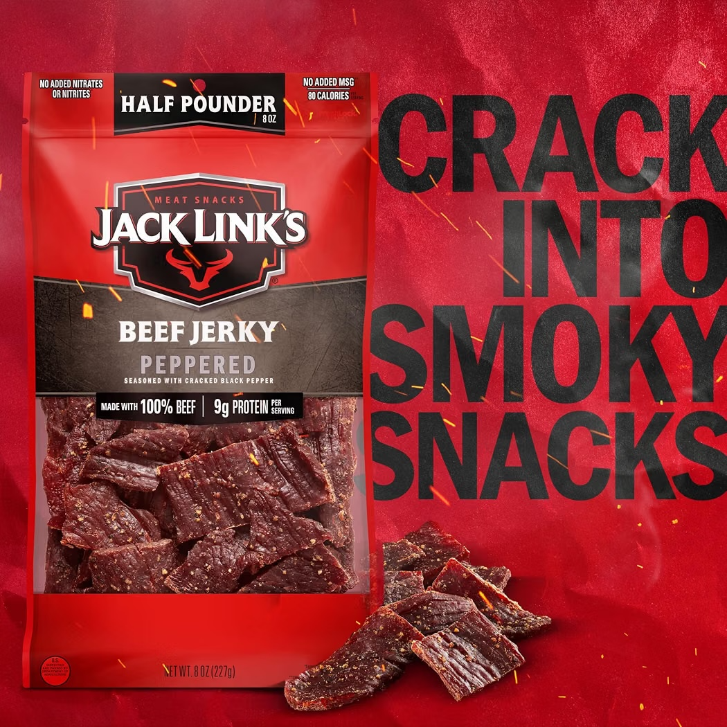 Jack Link’s Beef Jerky Peppered 9g Proteína Tamaño Grande 227g