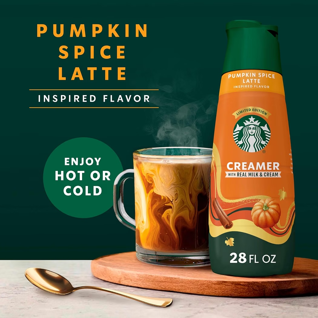 EDICIÓN LIMITADA: Crema Café Starbucks Creamer Pumpkin Spice Latte 828 mL