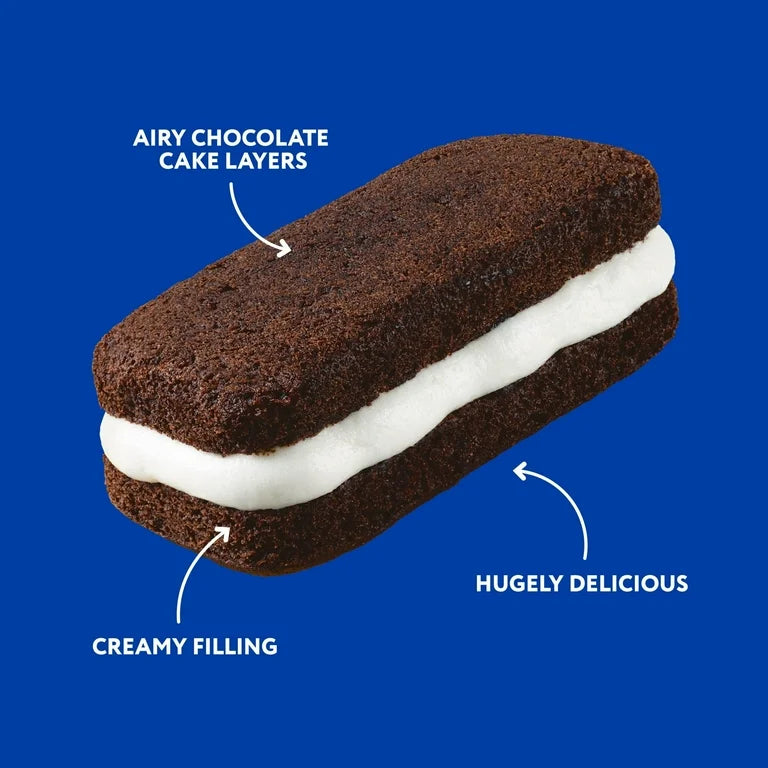 Tortas Chocolate Hostess Suzy Q’s Rellenas x5 Unidades - 370g