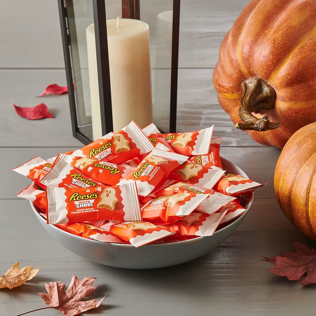 HALLOWEEN: Chocolates Reese’s White Ghosts Tamaño Grande 272g