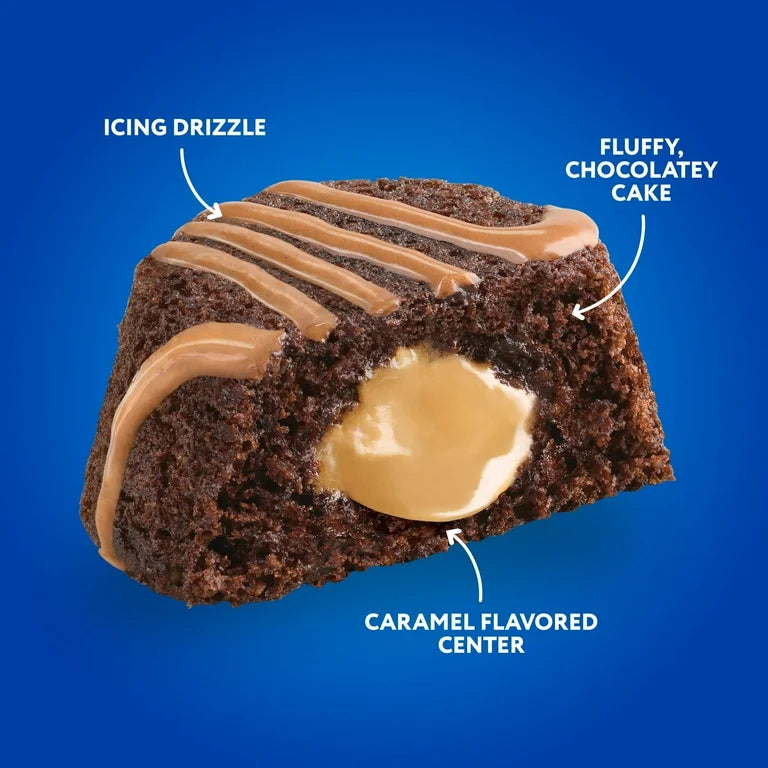 Tortas Chocolate Hostess Meltamors Rellenas Caramelo x8 Unidades - 264g