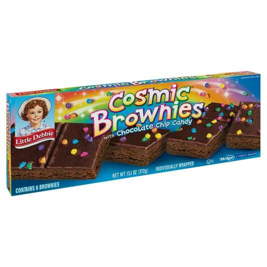 Cosmic Brownies Little Debbie Chocolate Chip x6 Unidades - 372g