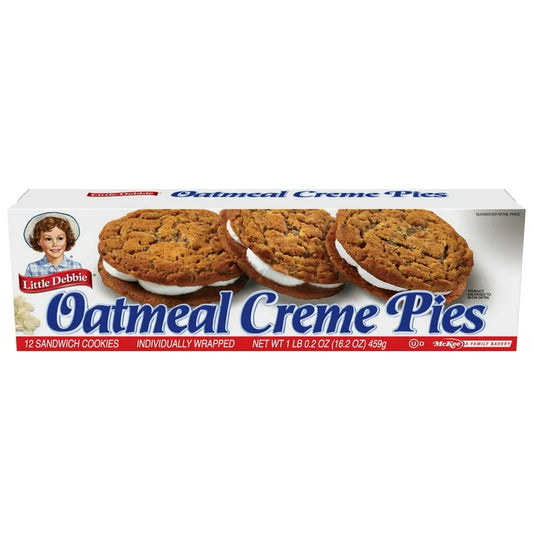 Pasteles Little Debbie Rellenos Avena x12 Unidades - 459g