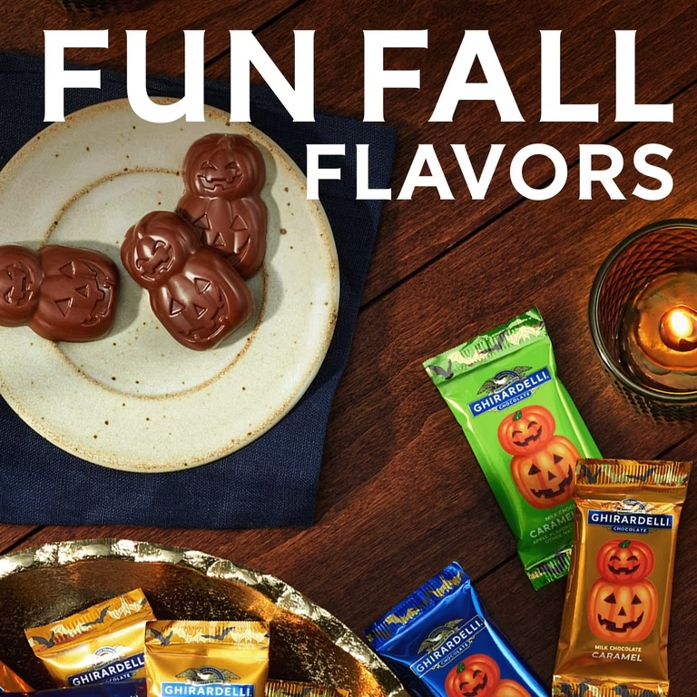 HALLOWEEN: Chocolates Ghirardelli Jack O’Lanters Surtidos 118g