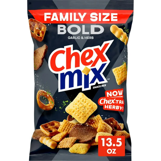 Mezcla Snacks Chex Mix Bold Ajo & Hierbas Tamaño Familiar 382g