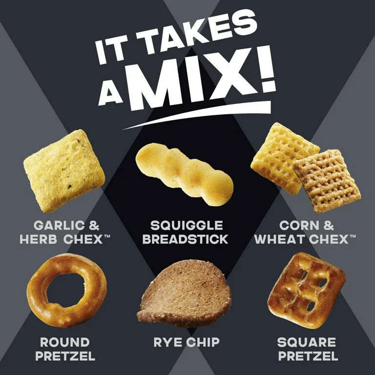Mezcla Snacks Chex Mix Bold Ajo & Hierbas Tamaño Familiar 382g