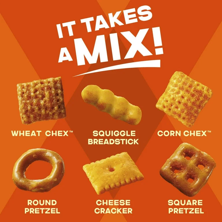 Mezcla Snacks Chex Mix Cheddar Tamaño Familiar 382g