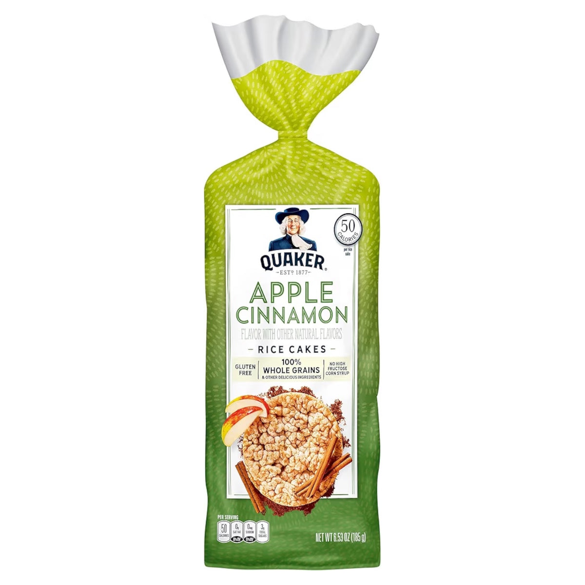 Pasteles de Arroz Quaker Rice Cakes Apple Cinnamon 185g