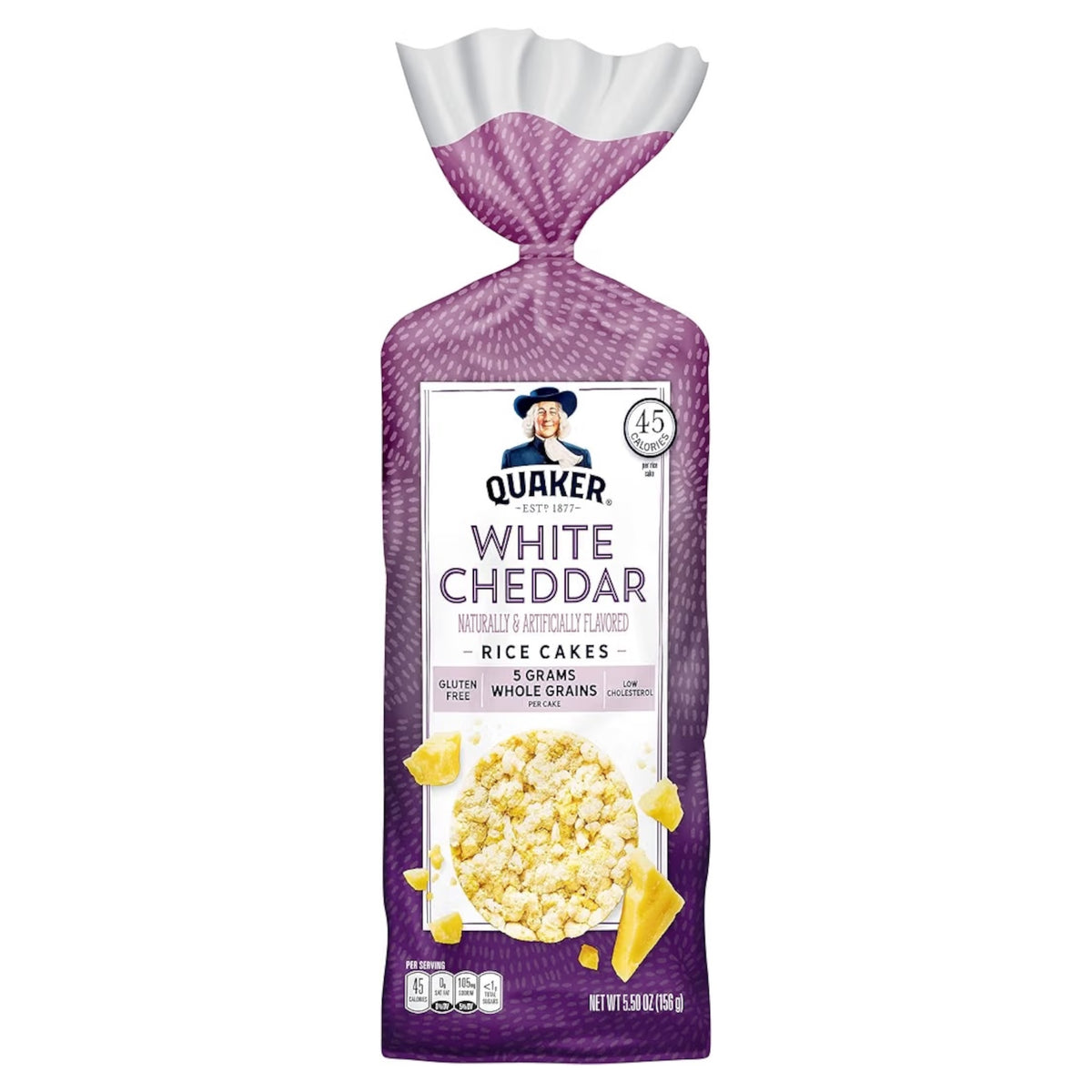 Pasteles de Arroz Quaker Rice Cakes White Cheddar 156g