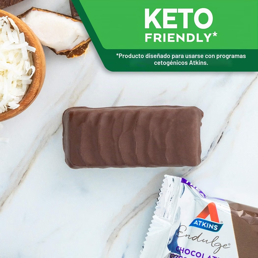 Barras Chocolate Atkins Endulge Coconut Bar x5 Unidades - 200g