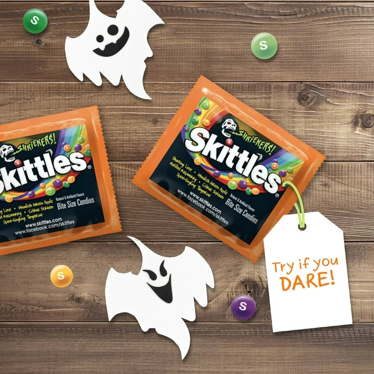 HALLOWEEN: Caramelos Skittles Shriekers Ácido Aleatorio 303g