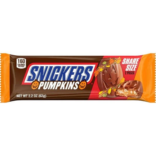 HALLOWEEN: Chocolate Snickers Relleno Original Calabazas x2 Unidades - 62g