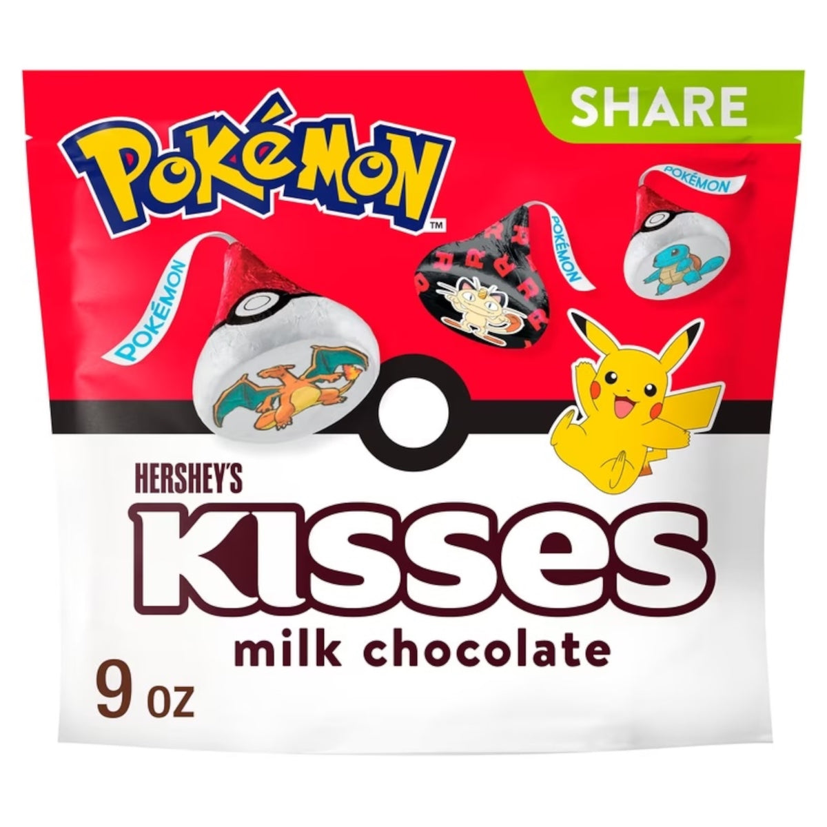 EDICIÓN LIMITADA: Hershey’s Kisses Pokemon Milk Chocolate 255g