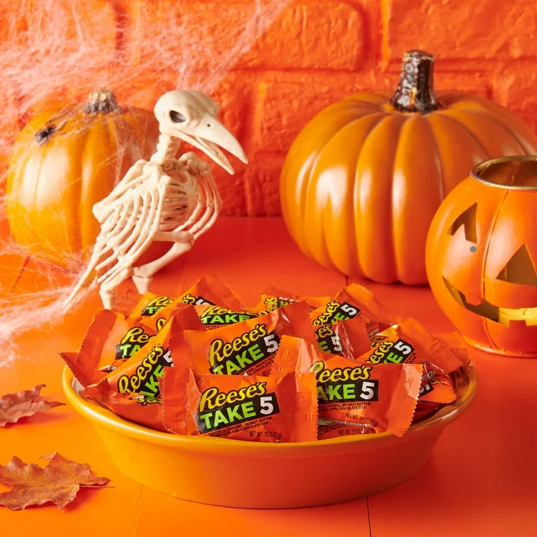 HALLOWEEN: Snacks Reese’s Take 5 Pretzel, Maní & Chocolate Tamaño Jumbo 552g