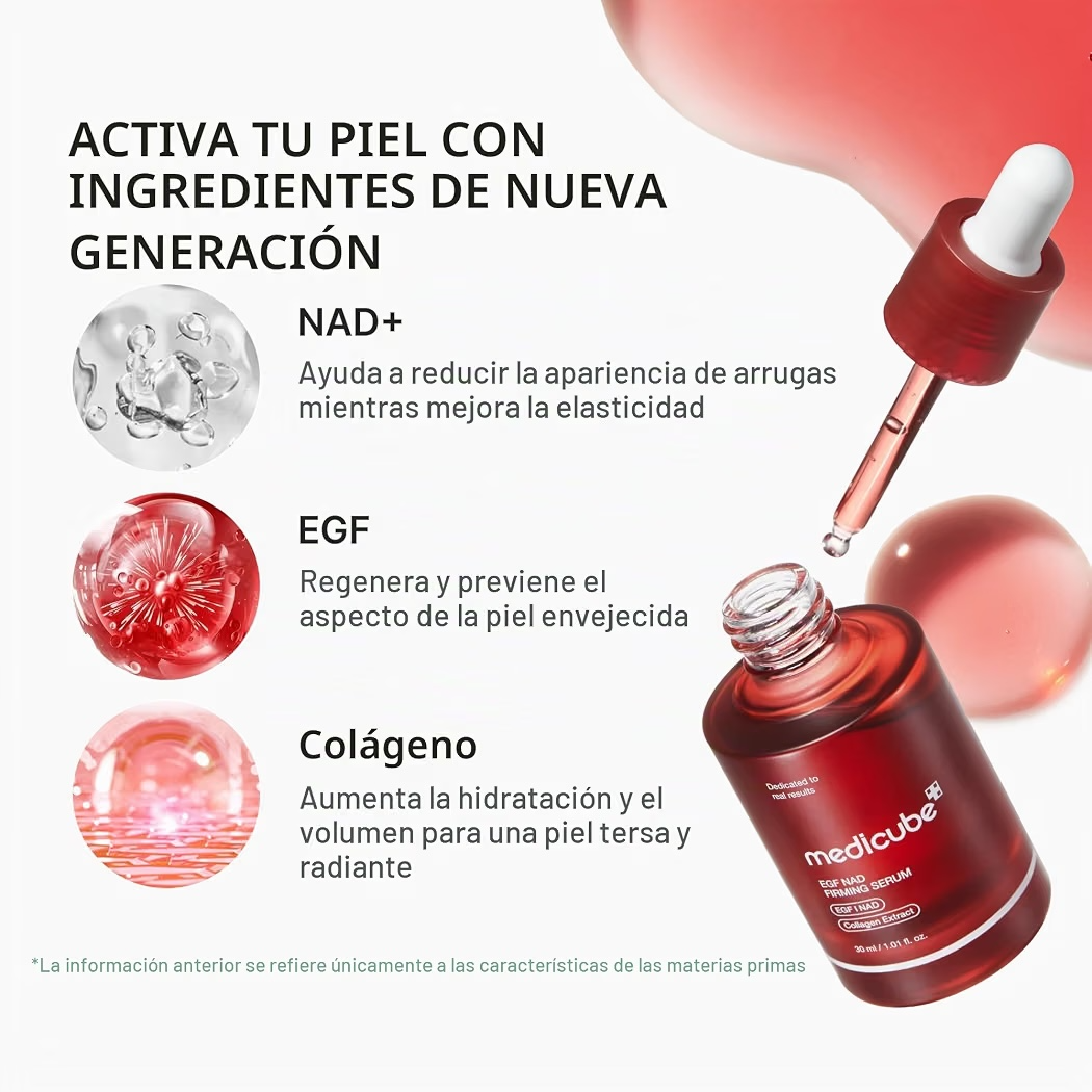 Serum Reafirmante Medicube EGF NAD 30 mL
