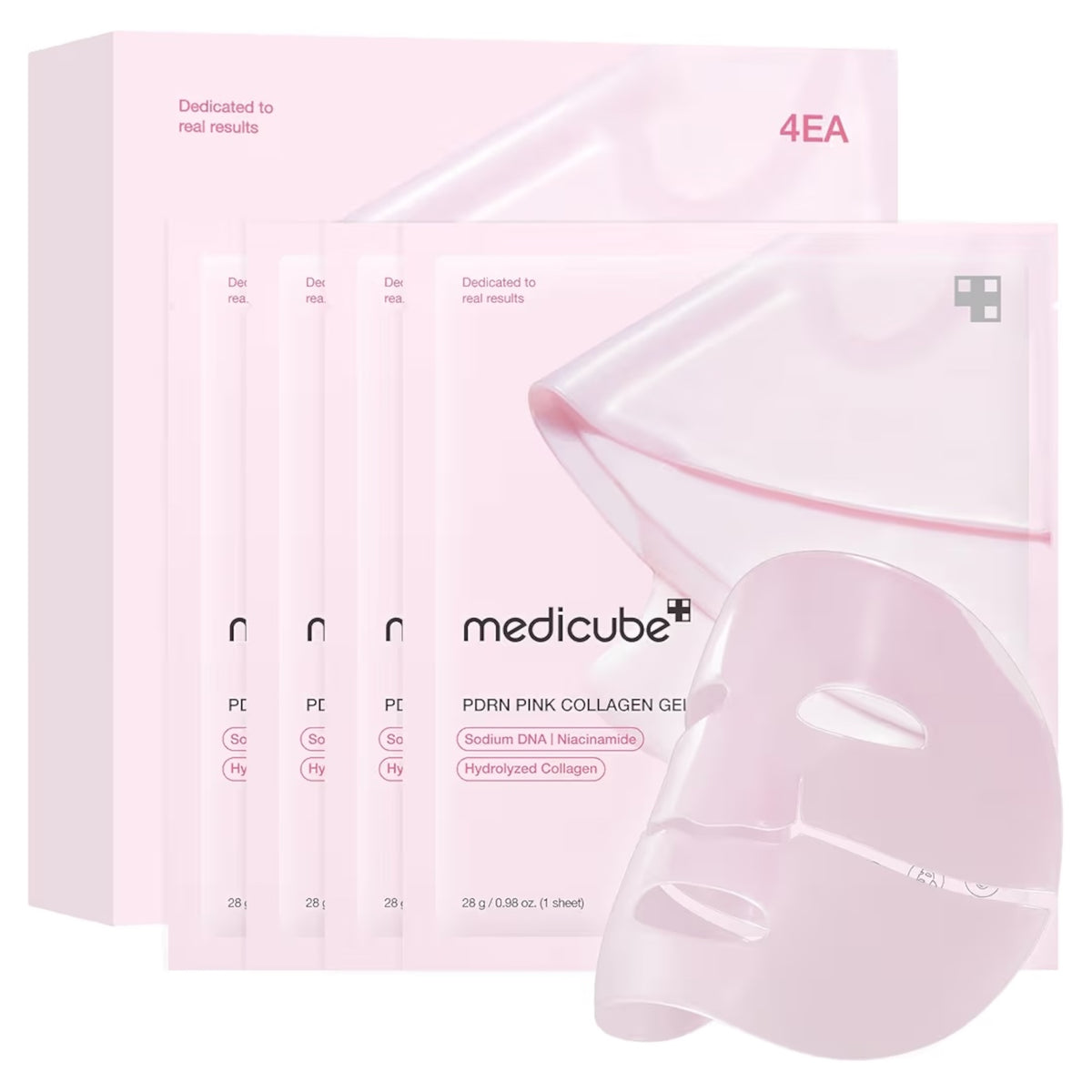 Máscara Medicube PDRN Pink Collagen Gel 28g - 4 Unidades