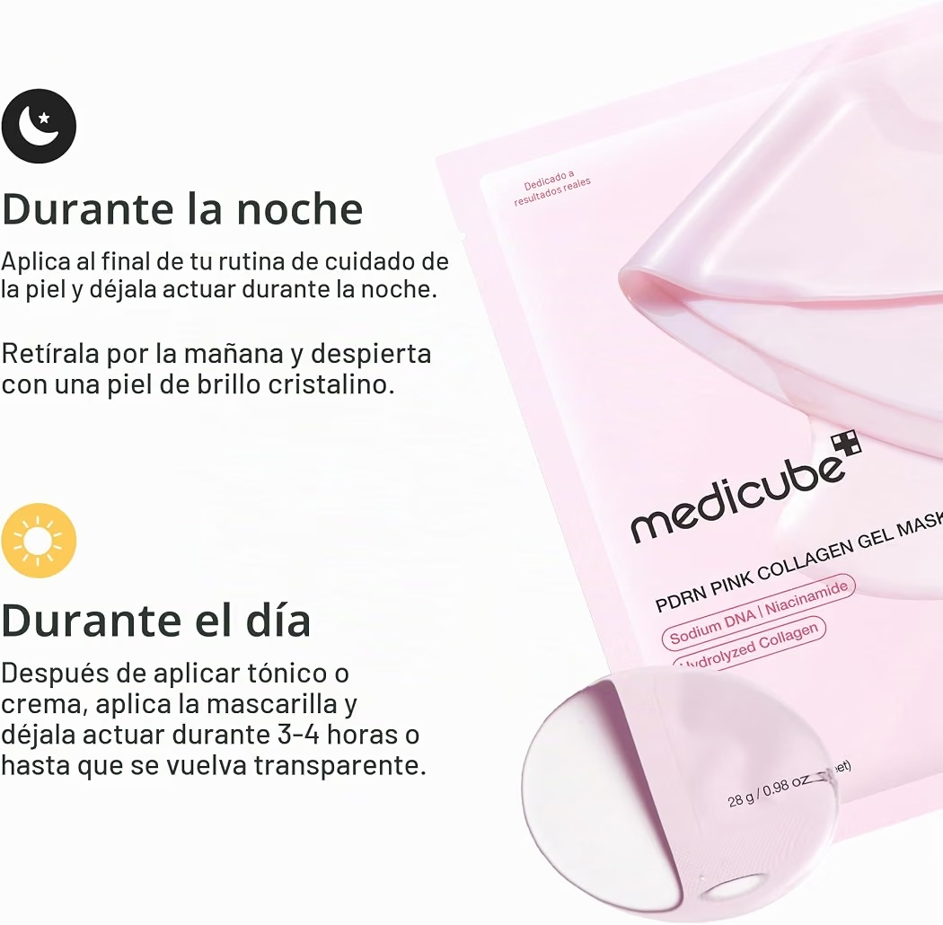 Máscara Medicube PDRN Pink Collagen Gel 28g - 4 Unidades