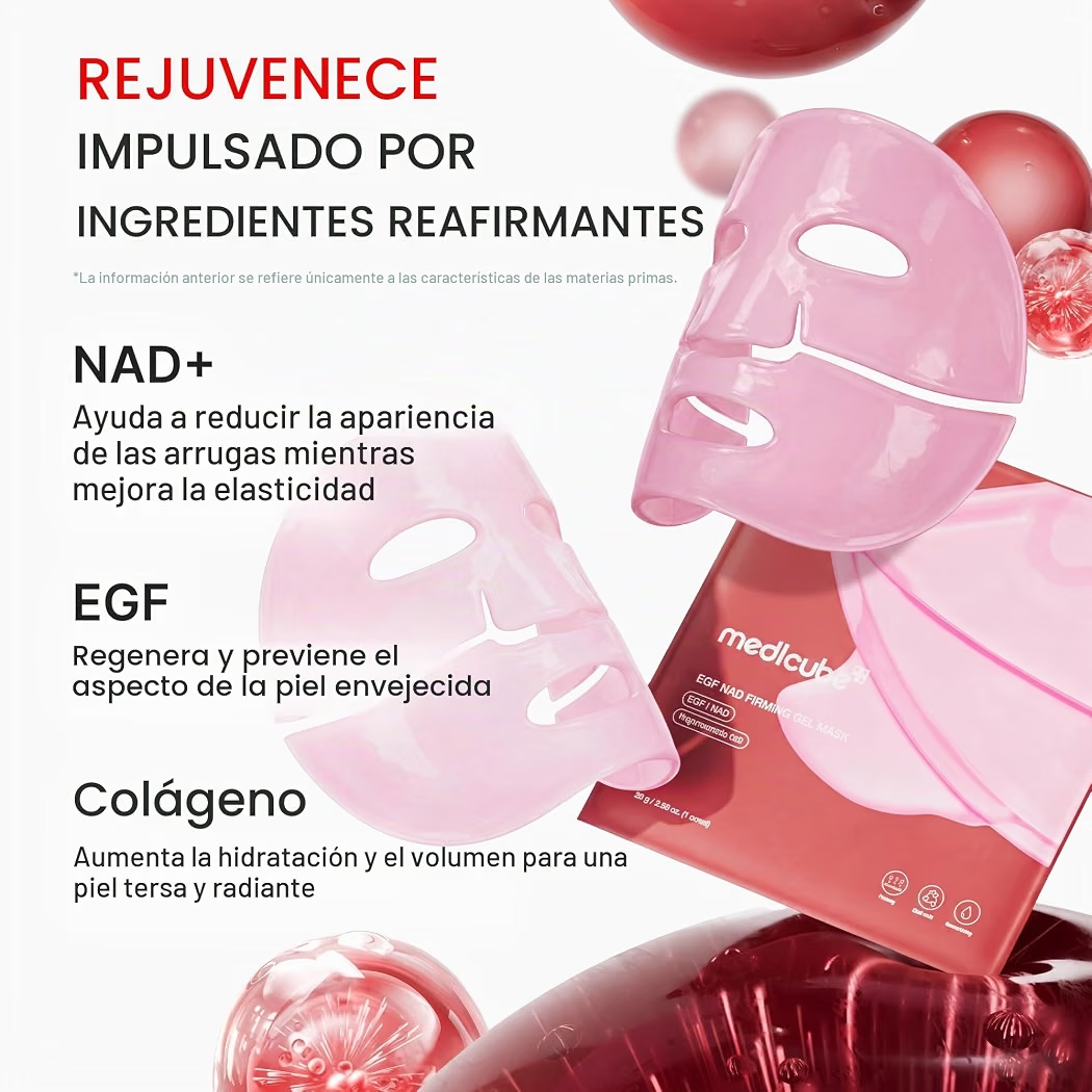 Máscara Medicube EGF NAD Firming Gel 28g - 4 Unidades