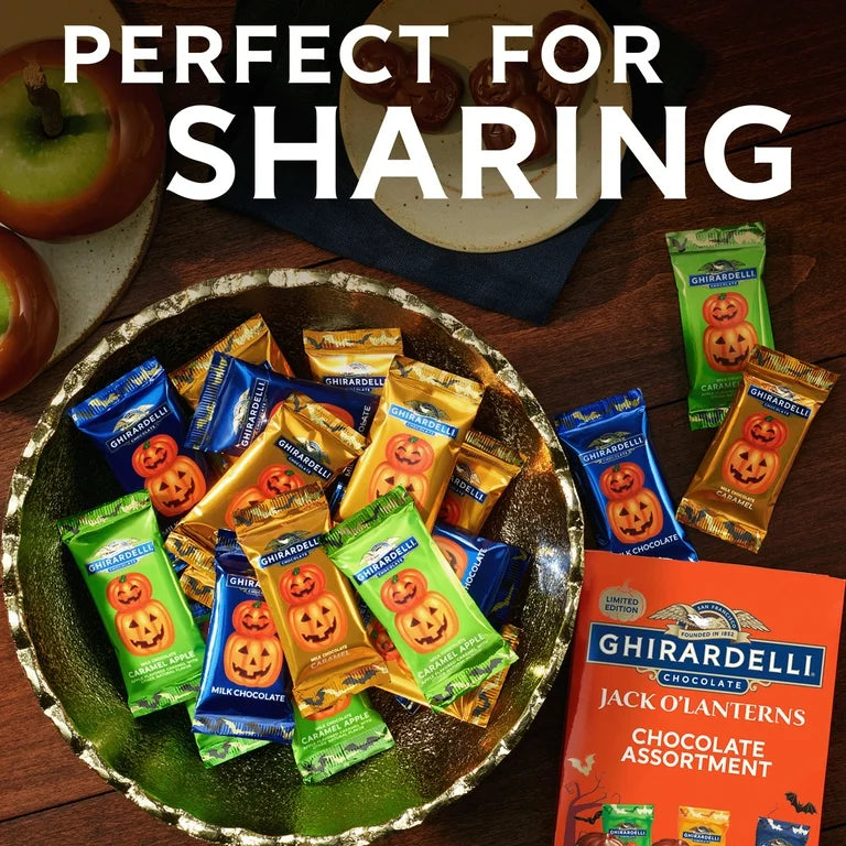 HALLOWEEN: Chocolates Ghirardelli Jack O’Lanterns Surtido 118g