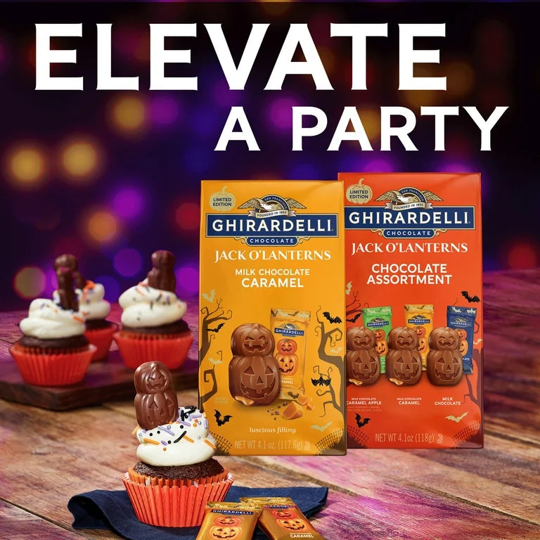 HALLOWEEN: Chocolates Ghirardelli Jack O’Lanterns Surtido 118g