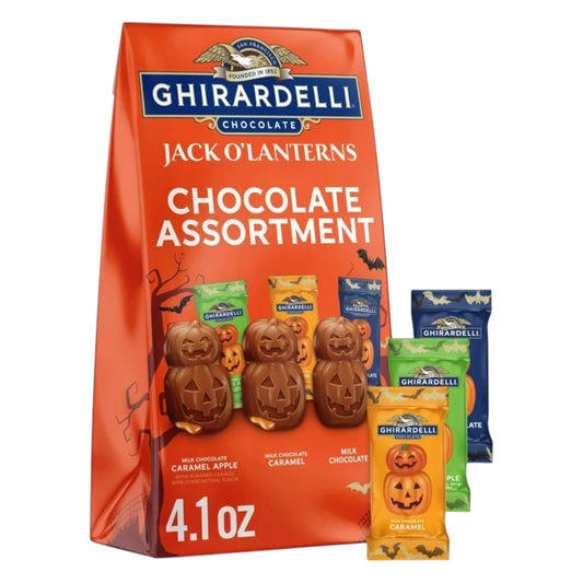 HALLOWEEN: Chocolates Ghirardelli Jack O’Lanterns Surtido 118g