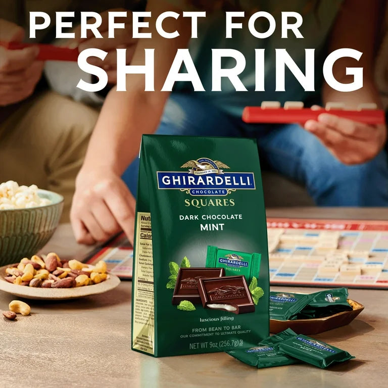 Chocolates Ghirardelli Squares Dark Chocolate Mint 151g