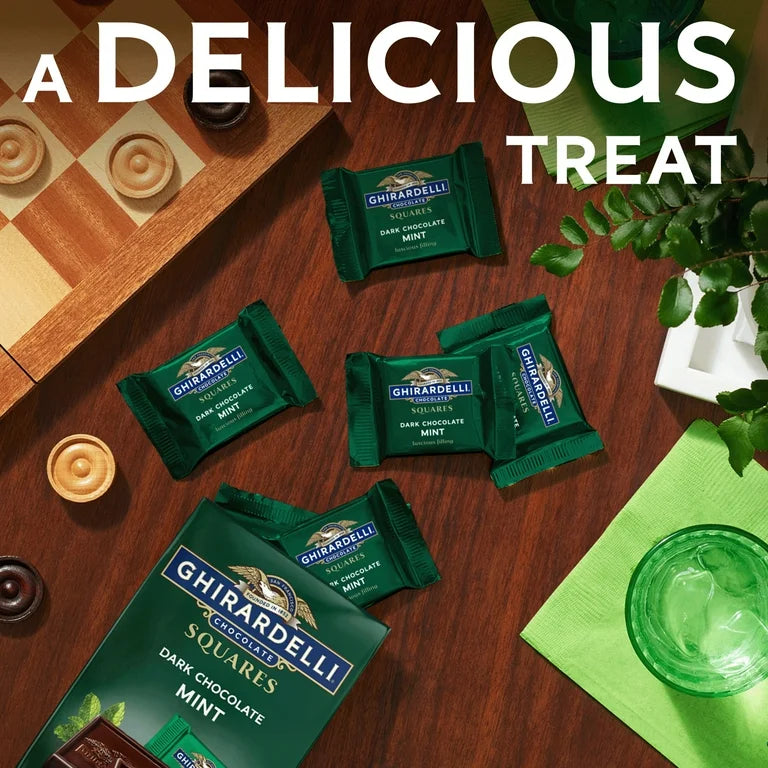 Chocolates Ghirardelli Squares Dark Chocolate Mint 151g