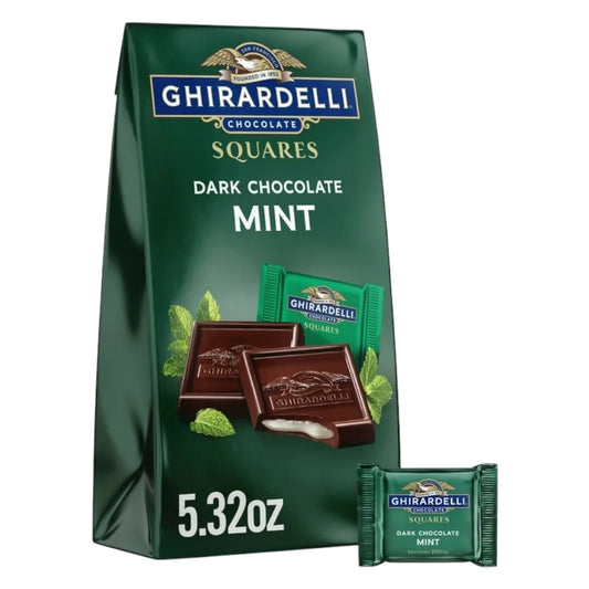 Chocolates Ghirardelli Squares Dark Chocolate Mint 151g