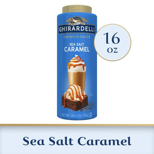 Salsa Caramelo Salado Premium Ghirardelli Tamaño Grande 454g