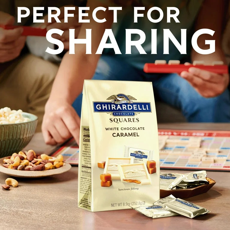 Chocolates Ghirardelli Squares White Chocolate Caramel 142g