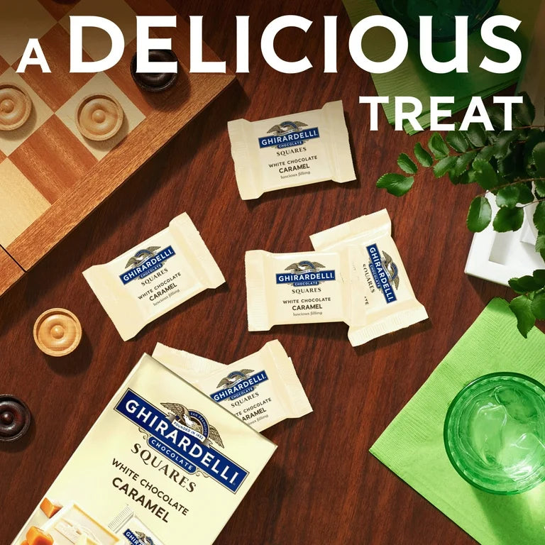 Chocolates Ghirardelli Squares White Chocolate Caramel 142g