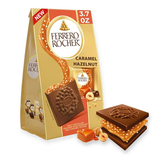Chocolates Rellenos Ferrero Rocher Premium Caramelo + Avellanas x10 Unidades - 104g