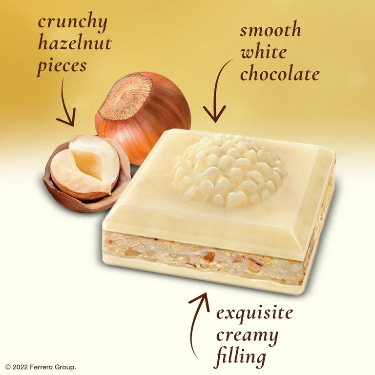 Chocolate Blanco + Avellanas Ferrero Rocher 87g