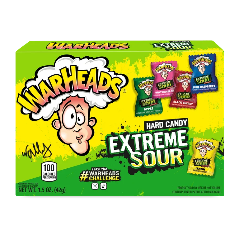 Warheads Caramelo Duro Ácido Extremo Surtido 56g