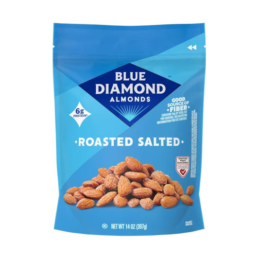 Almendras Tostadas Blue Diamond Roasted Salted Tamaño Grande 397g