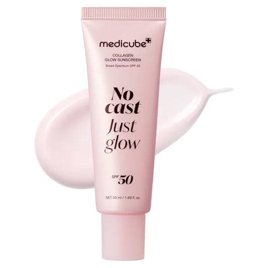 Protector Solar Medicube No Cast Just Glow Collagen SPF 50 Hidratante 50 mL