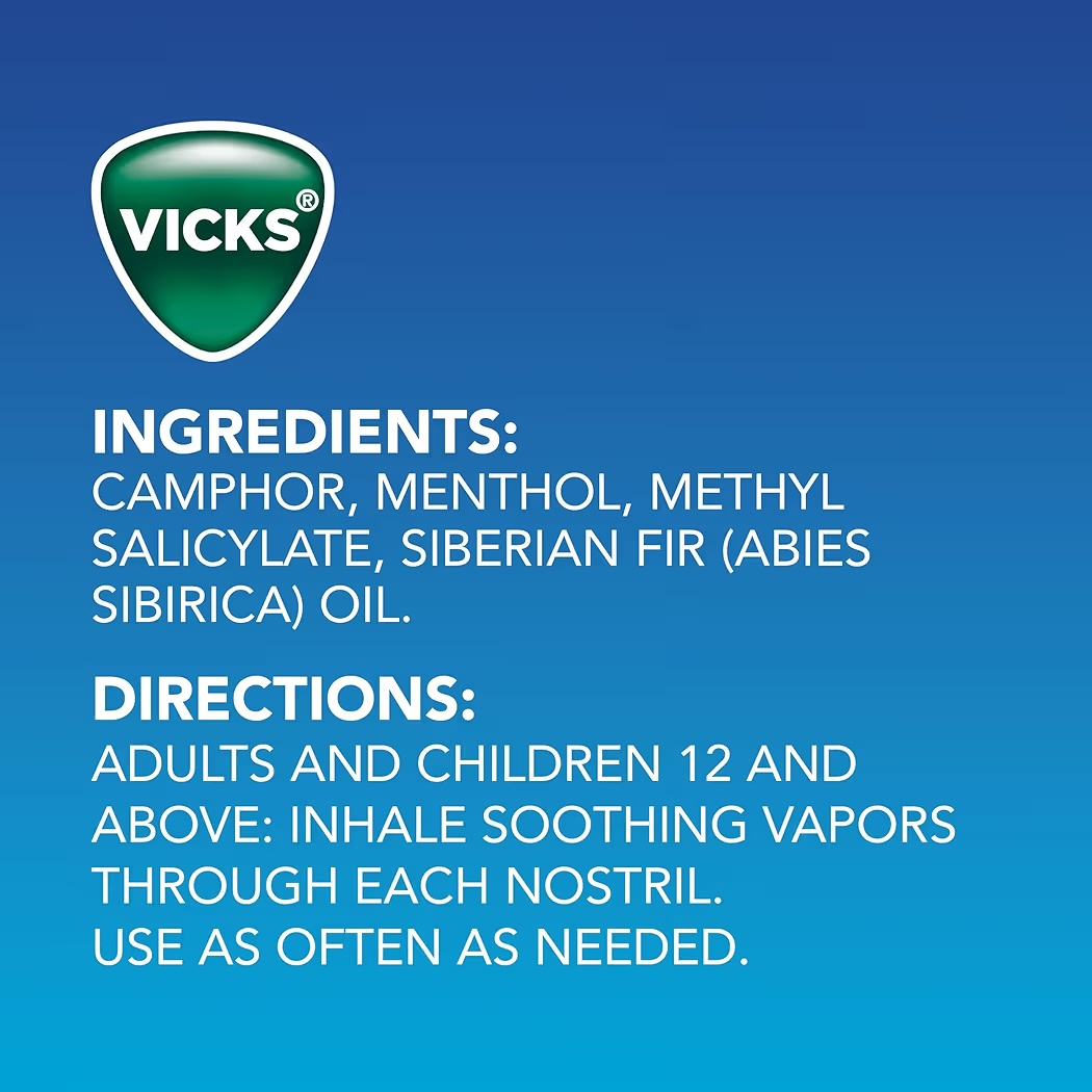 Inhalador Nasal Vicks VapoInhaler Pack x2 Unidades
