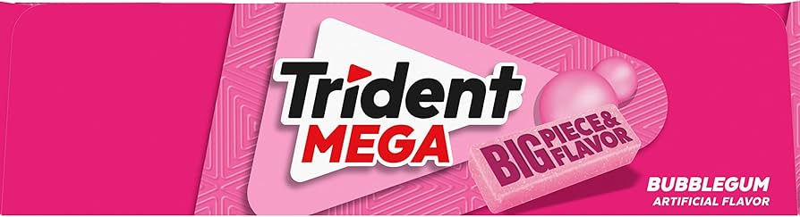 Chicles Trident MEGA Bubblegum x10 Sticks