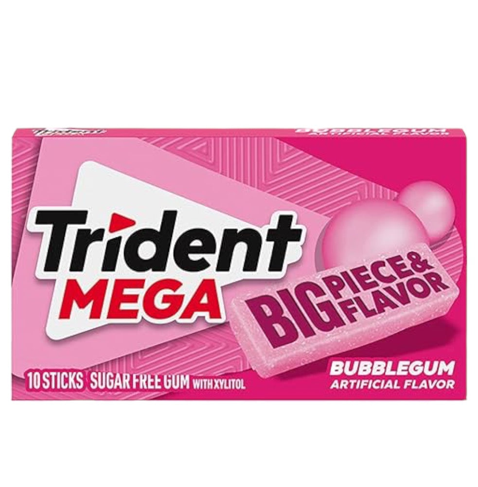 Chicles Trident MEGA Bubblegum x10 Sticks