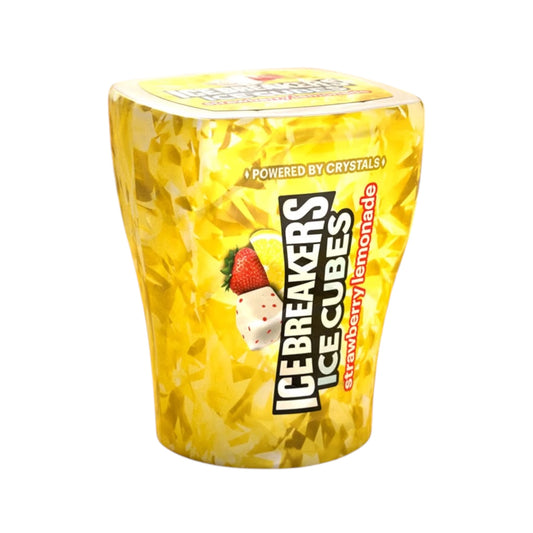 Chicles Ice Cubes Sin Azúcar Limonada de Fresa x40 Unidades