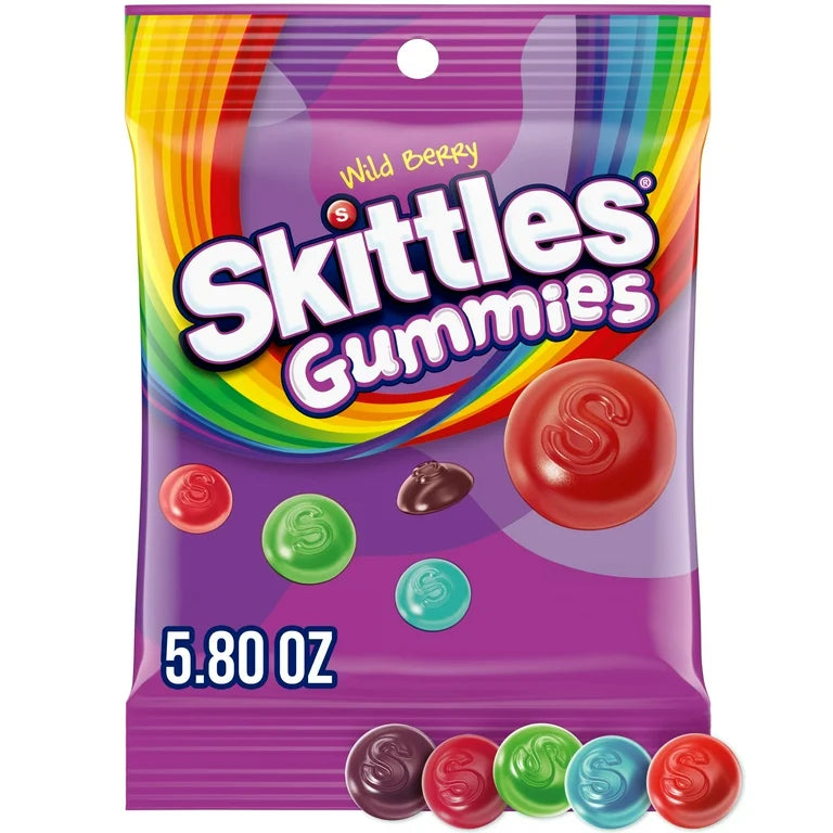 Gomitas Skittles Wild Berry Tamaño Grande 164g