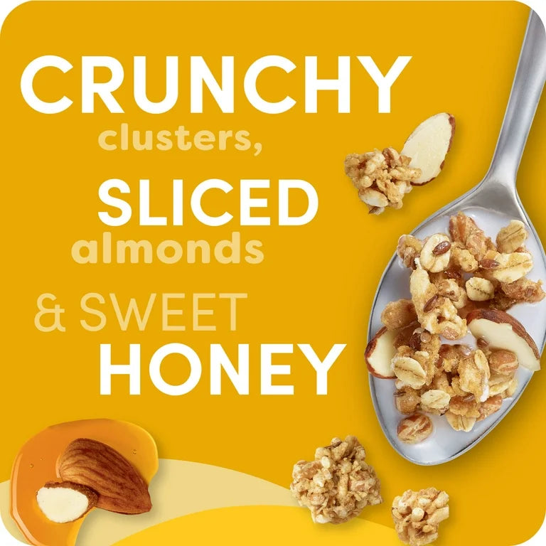 Cereal Kashi GO Almendra, Miel, Lino Crunch 10g Proteína 10g Fibra - 501g