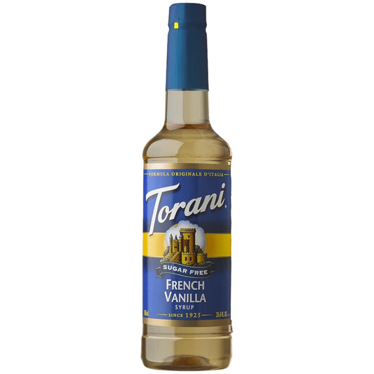 Sirope Sin Azúcar Torani Vainilla Francesa Tamaño Grande 750 mL