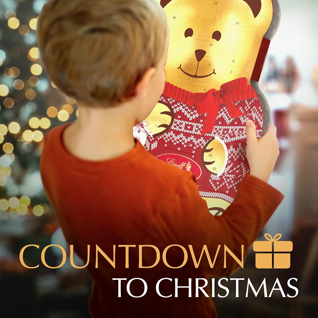 NAVIDAD: Calendario de Adviento Chocolates Lindt Teddy 32 Days